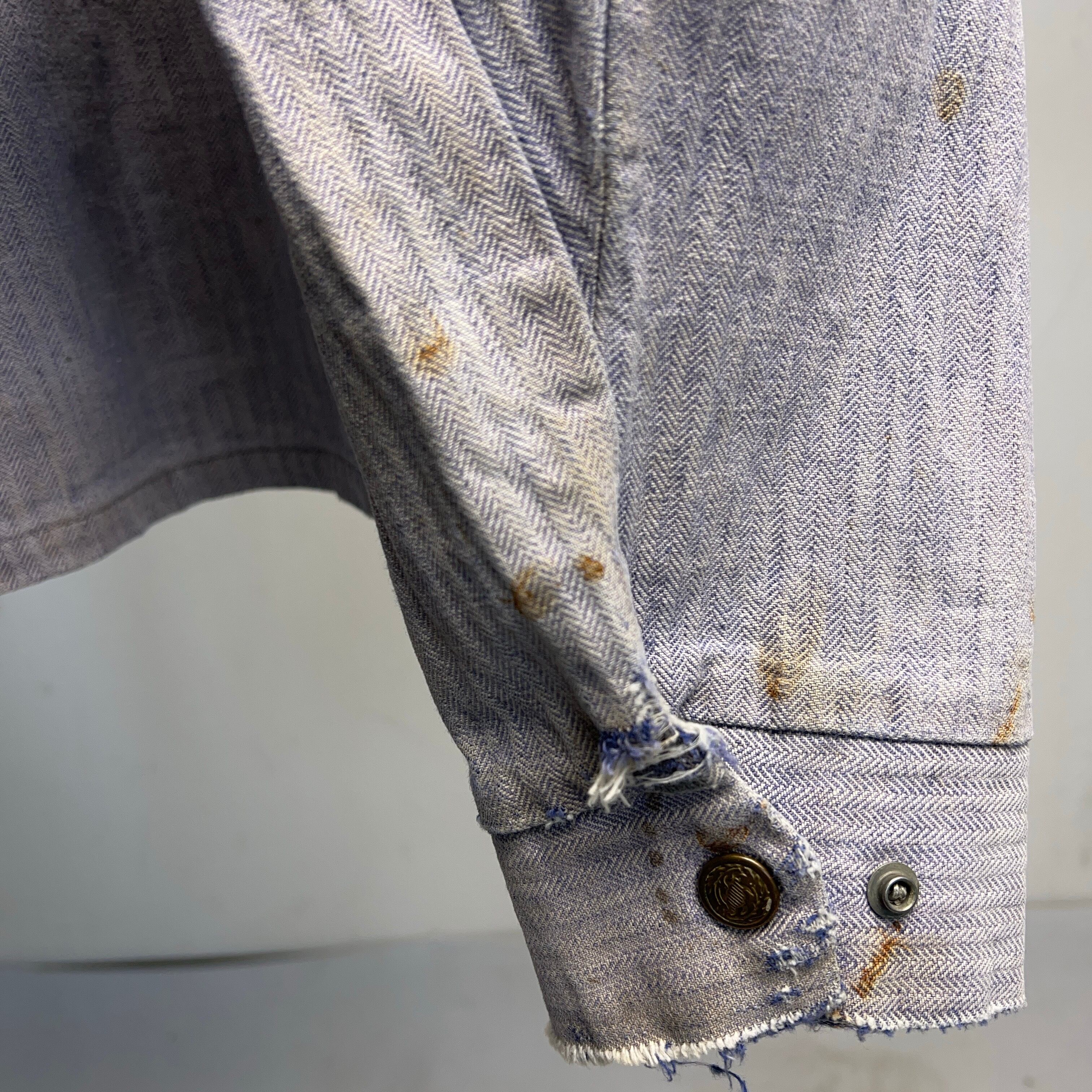 1970's HBT WORK JACKET BORO FADED 70年代 ヘリンボーンツイル ワーク