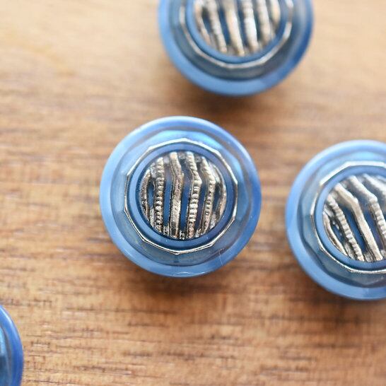 シルバーストライプ×ブルーマーブル 15㎜