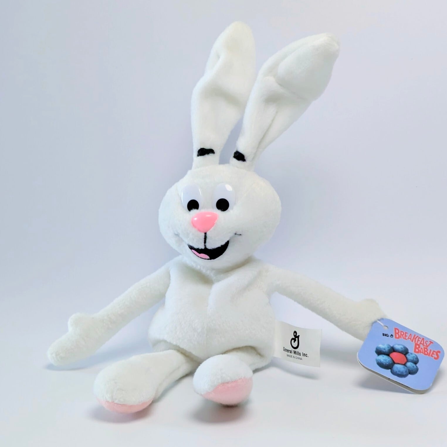 ☆VINTAGE 1997☆【 General Mills / ゼネラルミルズ 】Breakfast Palsシリーズ『 Trix Rabbit トリックスラビット』ビーンぬいぐるみ / プラッシュ〚アメリカン雑貨 アメトイ〛