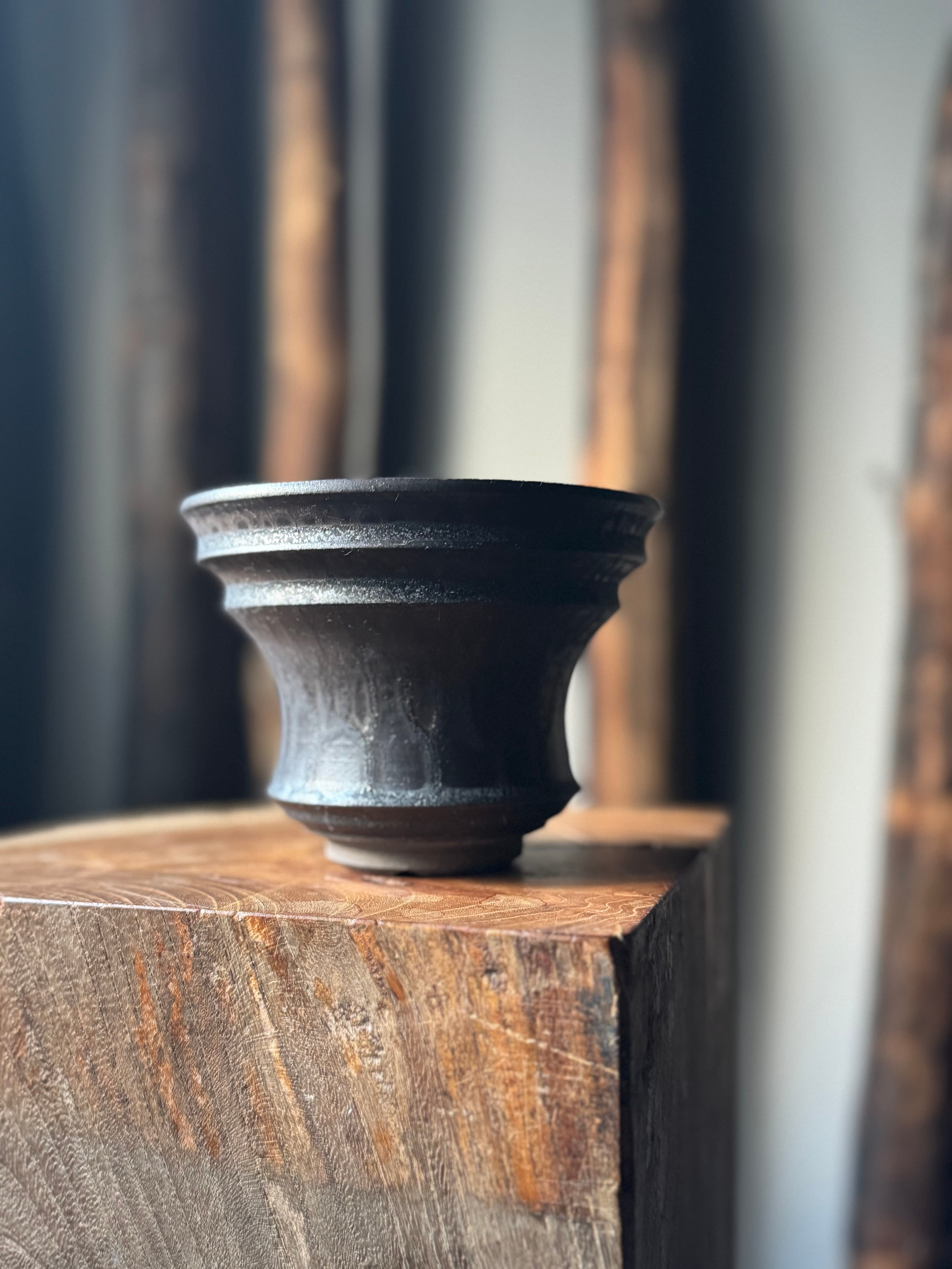 【新着】deracinefactory 閑野淳氏【最高の陶器鉢・高さ9,5cm 横幅12,5cm】