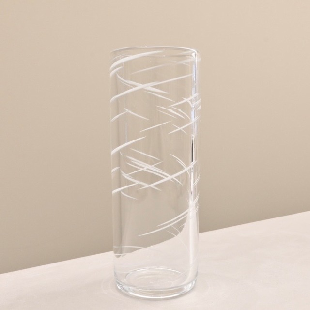 イワタルリ／ガラス花瓶 黒（XGI011）