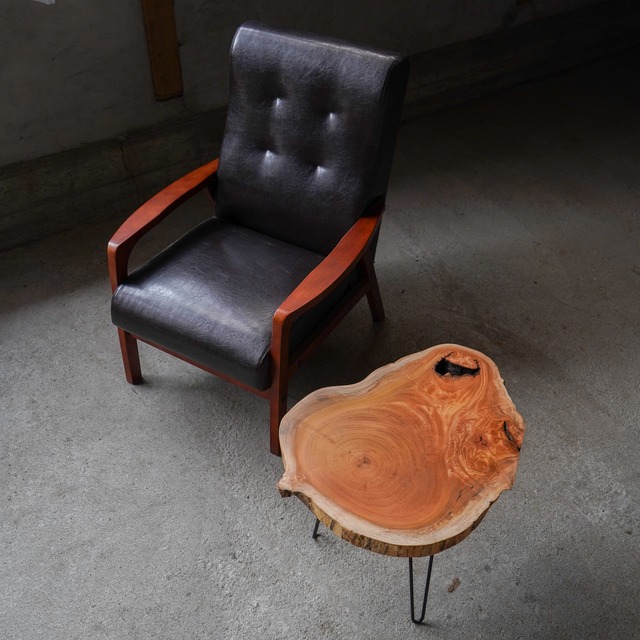 欅の輪切り コーヒーテーブル②（高さ・カラー変更無料）