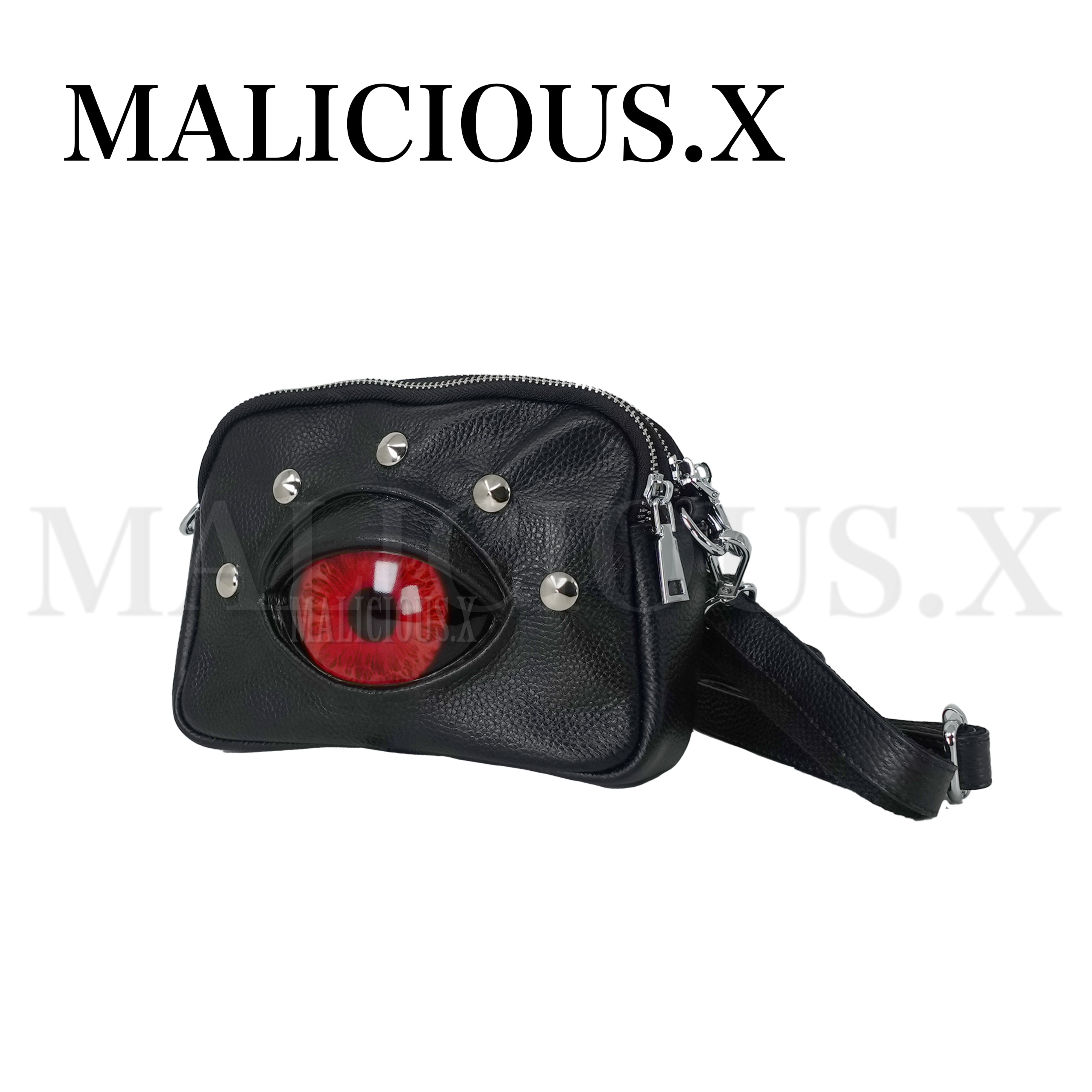 MALICIOUS. X 赤 耳 ショルダーバッグ devil eye | MALICIOUS.X