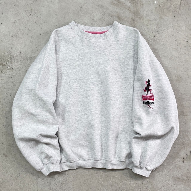 90年代 Marlboro マルボロ スウェットシャツ リザード 企業ロゴ刺繍 