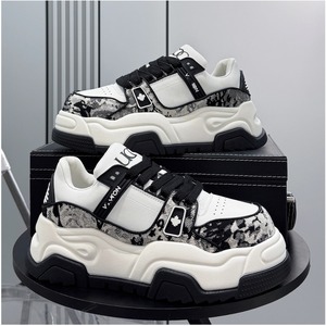 バイカラー厚底カジュアルスニーカー 3カラー 11191