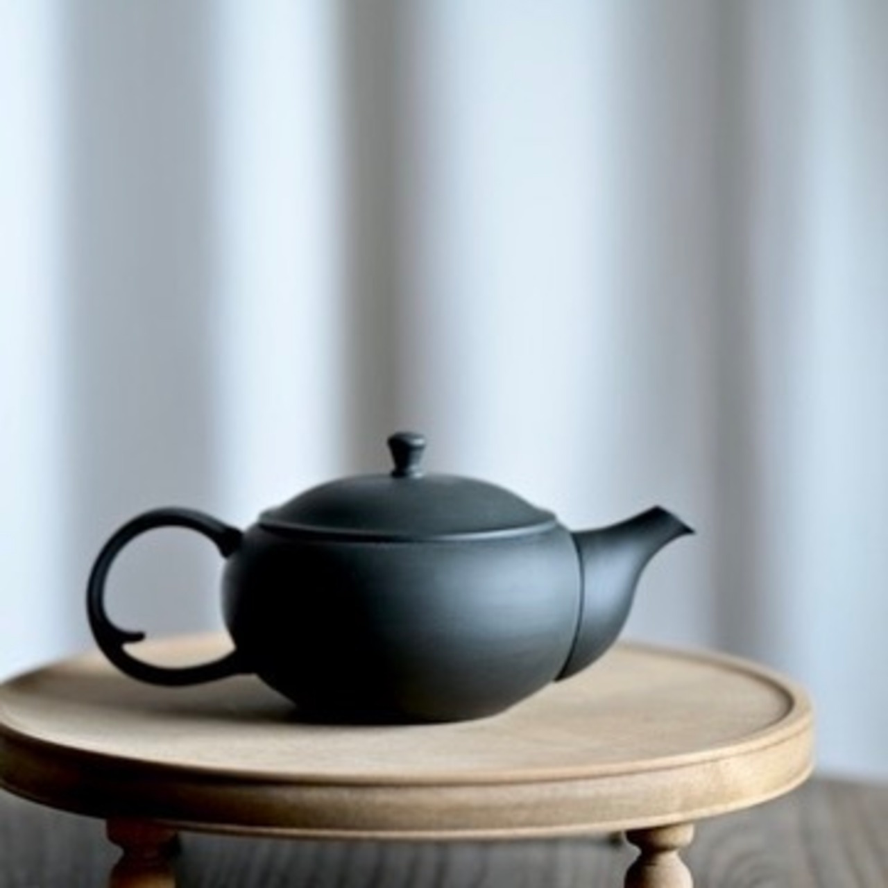 東屋 平急須 後手 鳥泥［4573503820179］2~3人用