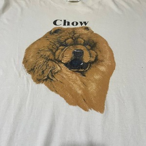 90s USA製　チャウチャウ犬　犬T　Tシャツ　半袖　プリントT　ドッグプリント　XL