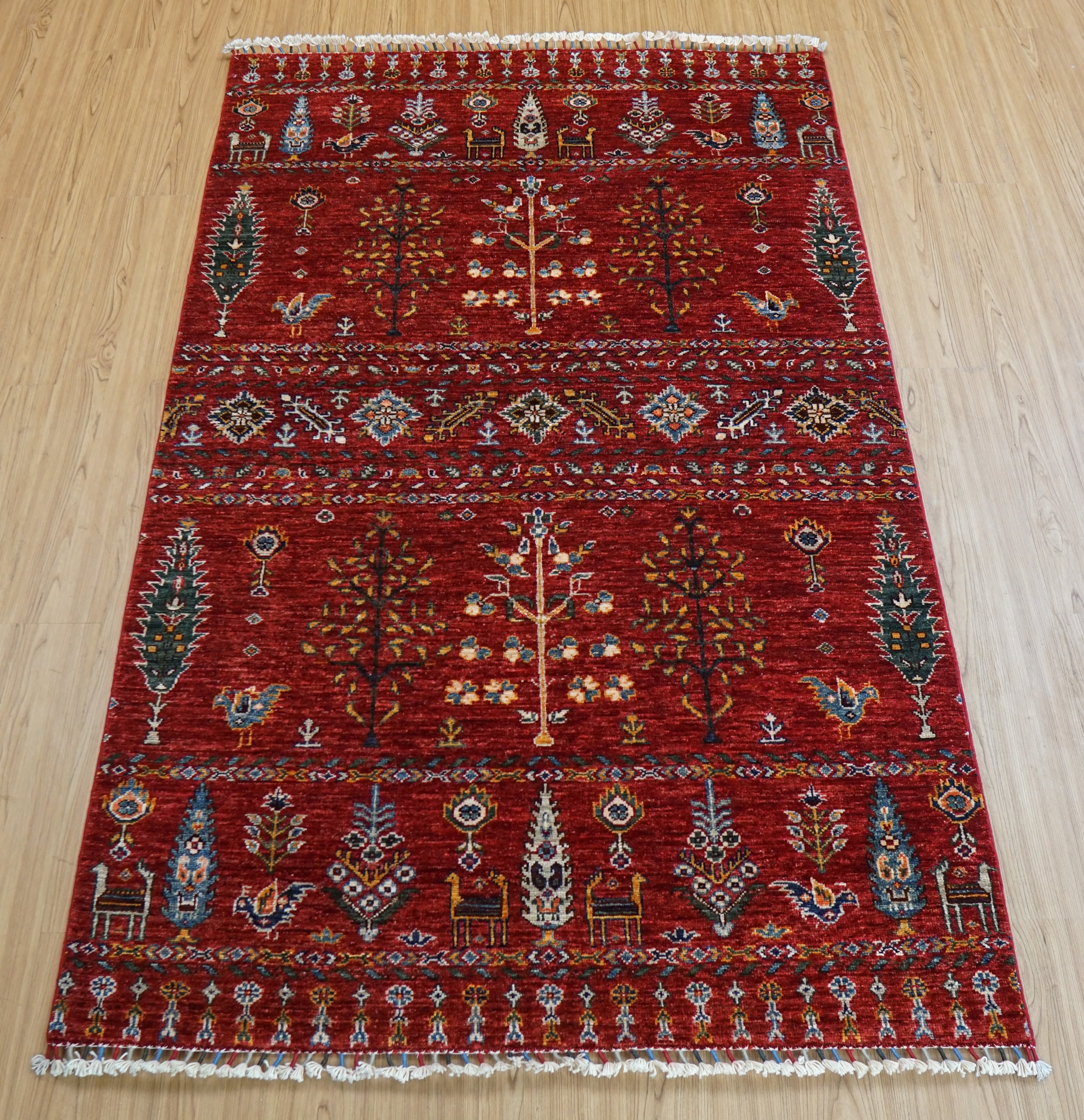 95×65cm 手織り ペルシャ 絨毯 カシュクリ　ギャッベ リズバフト　ギヤべ 95×65cm 手織り ペルシャ 絨毯 カシュクリ ギャッベ リズバフト ギヤべ