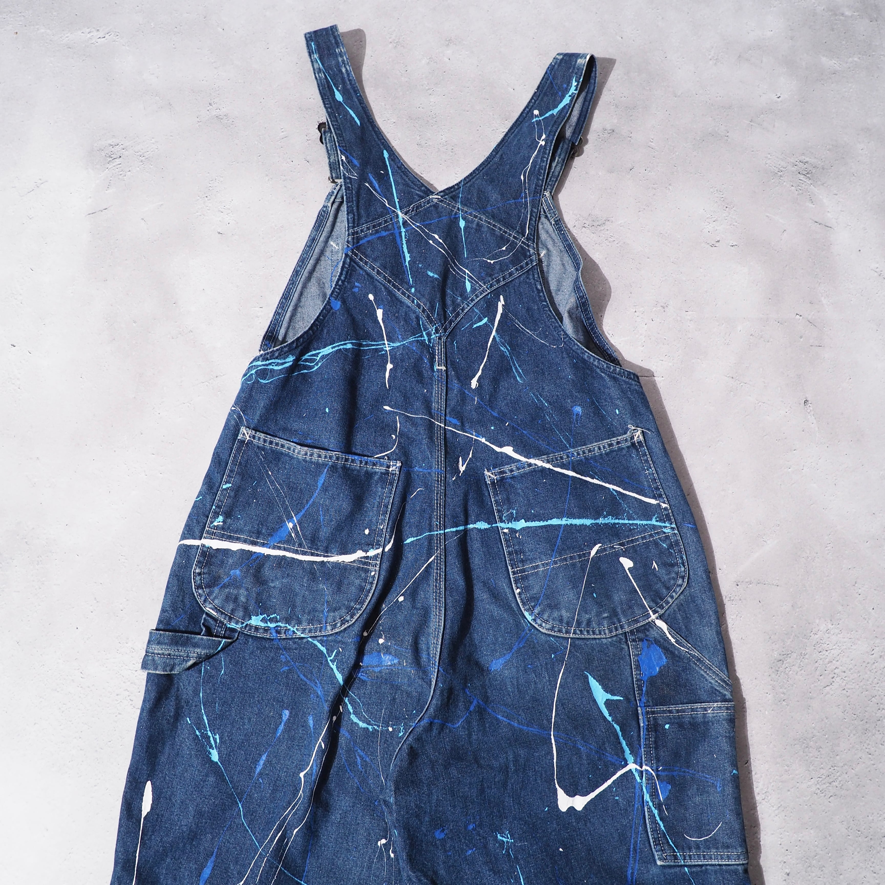 1990s ” Roebucks ” Hand painted Design vintage loose silhouette Over all