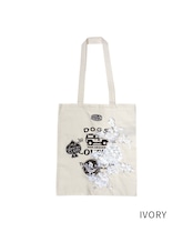 【直営限定ITEM】TYPE-A COOLA レース×パッチトートバッグ (IVORY) CQ-49512H
