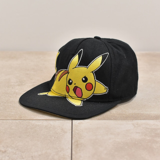 PoKeMoN Pikachu embroidery design snap back cap