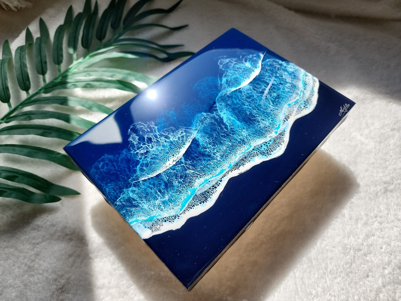 357.オーシャンレジンアート A5パネル