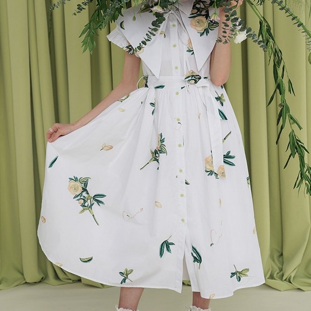 花柄プリントワンピース 10103