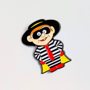 送料無料！ ★ピンズ PINS★ピンバッジ 【 McDonald's （ マクドナルド） ））】  HAMBURGLAR / ハンバーグラー〚アメリカン雑貨 アメトイ〛