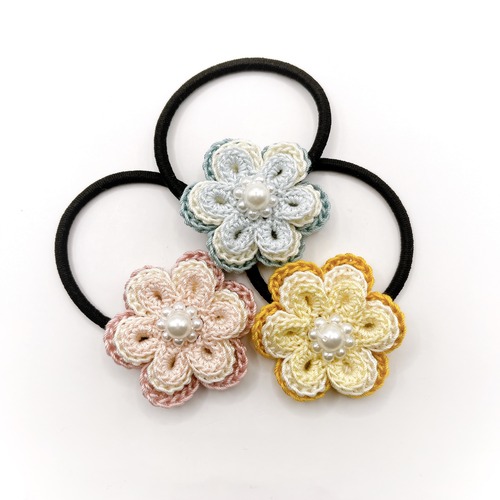 ローズのヘアゴム/