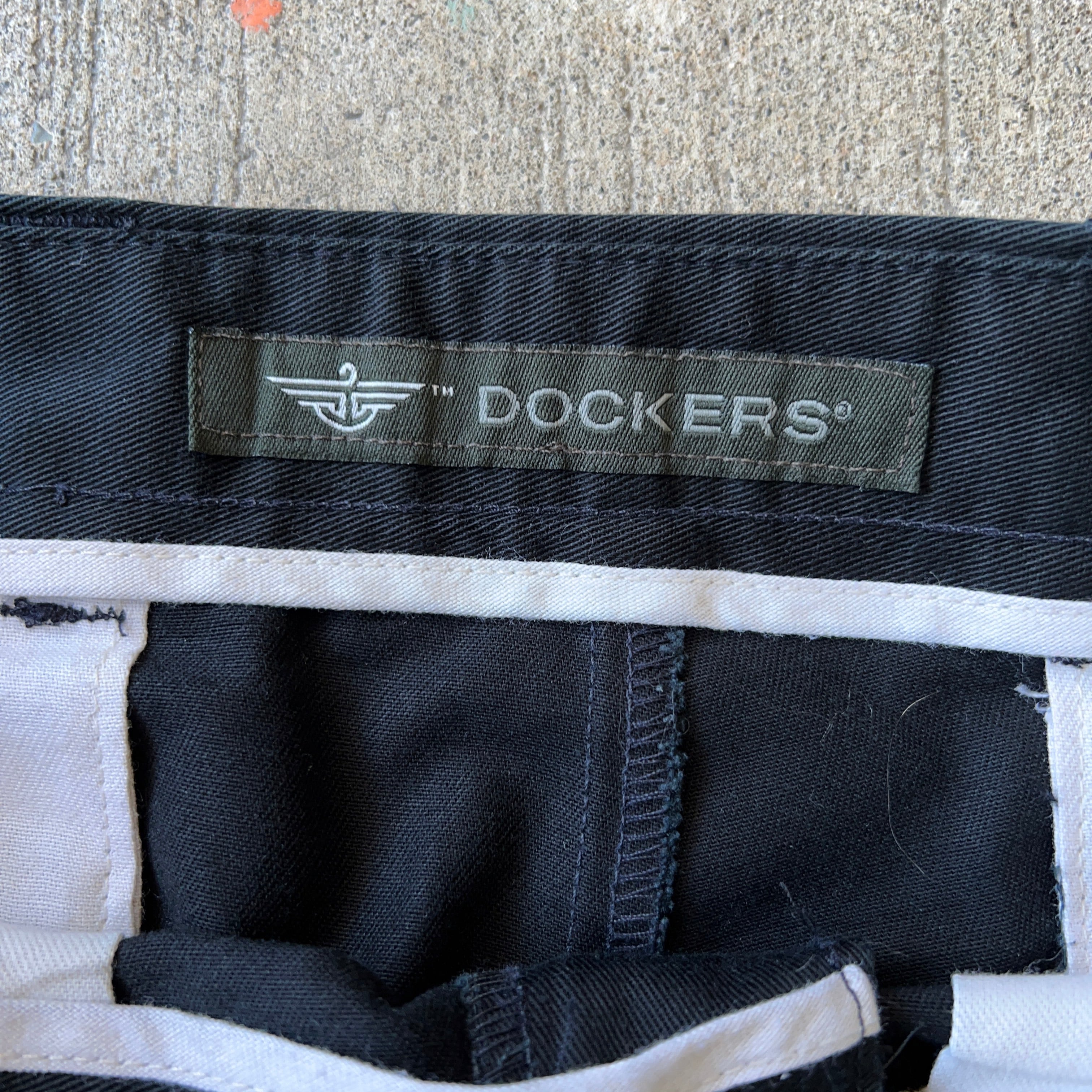 00's Levi's Dockers 2タックチノトラウザーズ USA製 ブラック W33