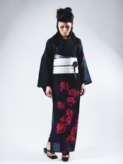 【受注商品】RumiRockセオαゆかた「曼珠沙華」　[A770]