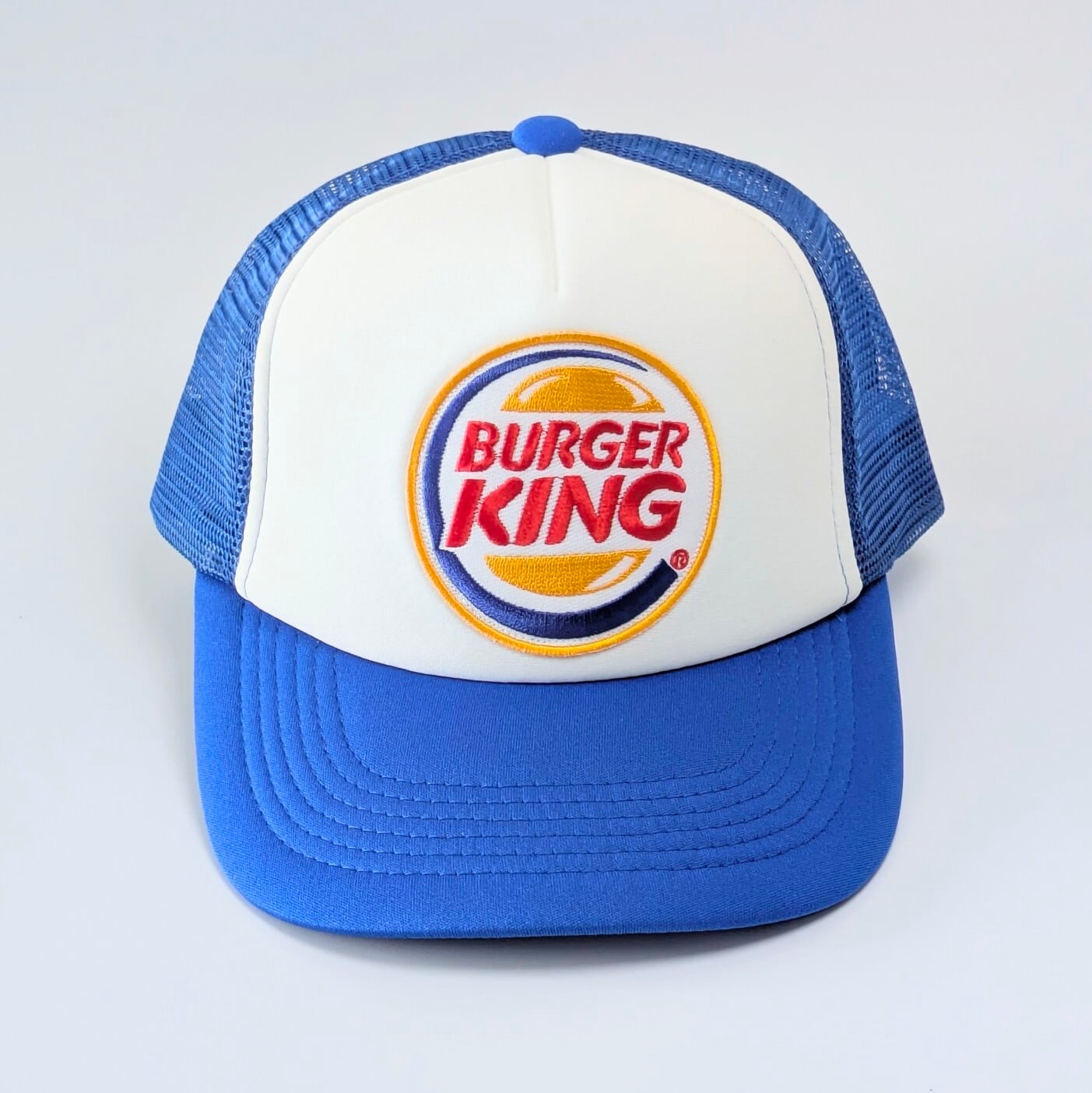 【 Mesh Cap / メッシュキャップ 】BURGER KING バーガーキング / BLUE / レーシングキャップ / ベースボールキャップ 〚アメリカン雑貨 アメトイ〛 (Smile-drive) / 横浜ゴム / ヨコハマタイヤ / BLUE / レーシングキャップ / ベースボールキャップ 〚アメリカン雑貨 アメトイ〛