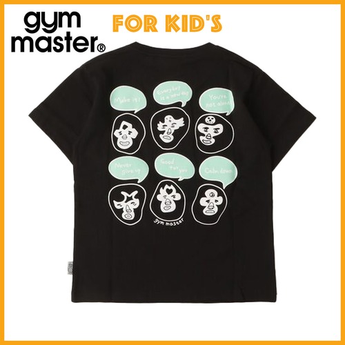 gym master ジムマスター KIDS Good for you グラフィックTEE G721700K ブラック
