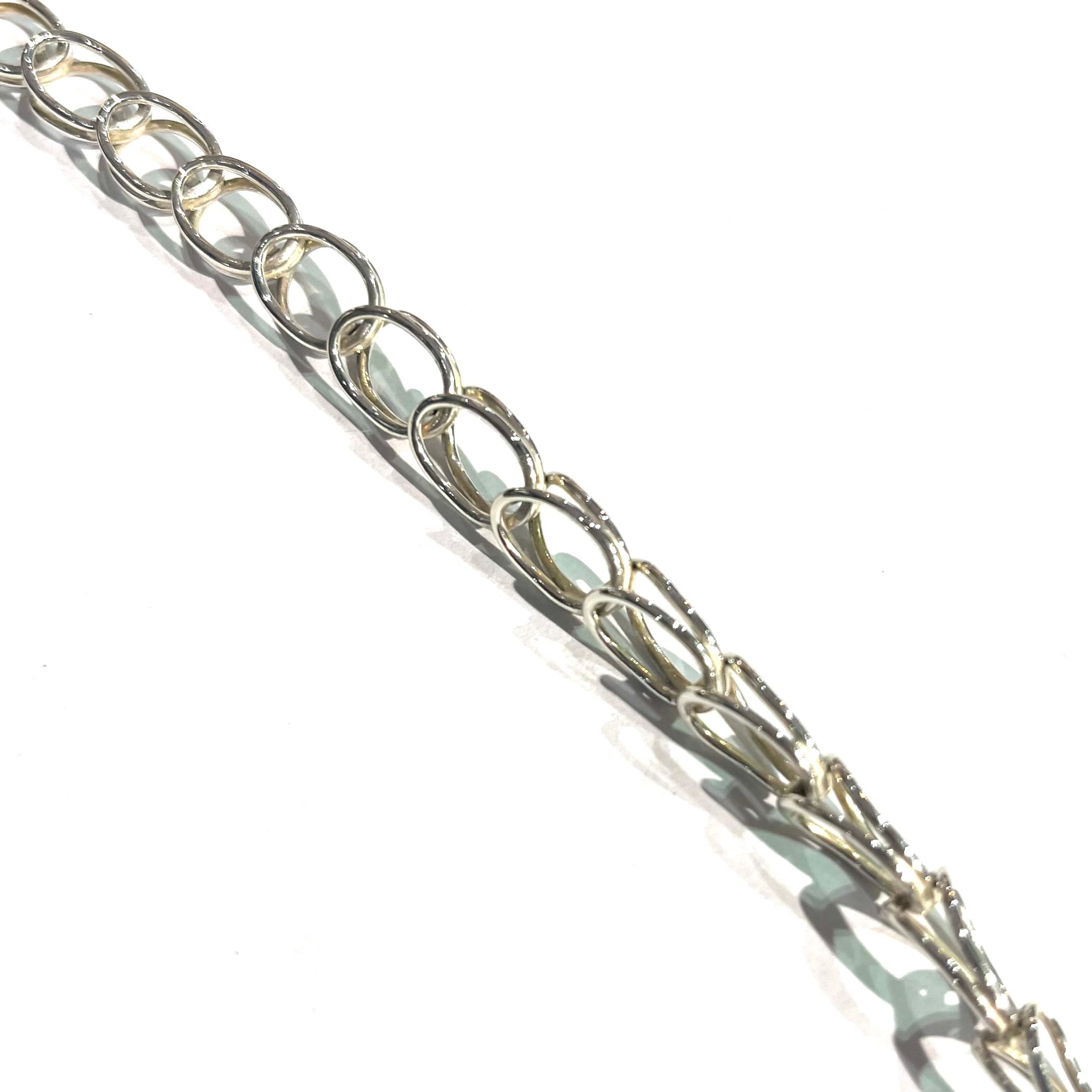 TIFFANY&CO. 】2049 Wリング リンクチェーン／シルバー925／19cm／秋冬