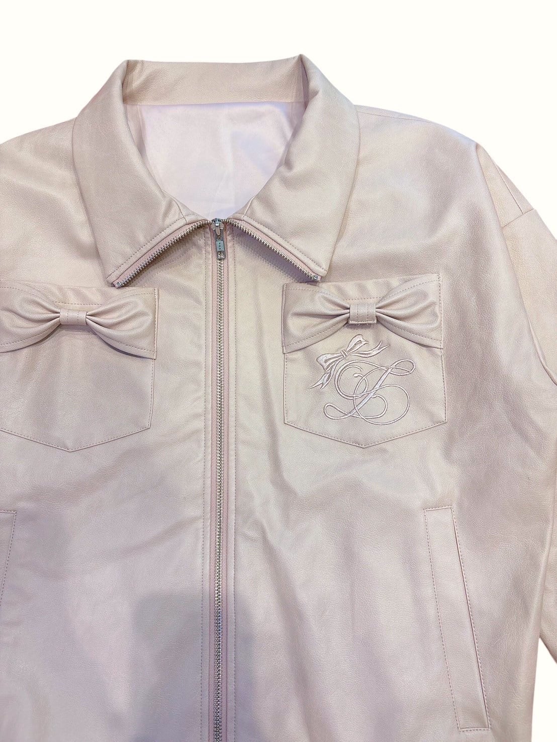 S/S フェイクレザーリボンジャケット | lilLilly official webstore