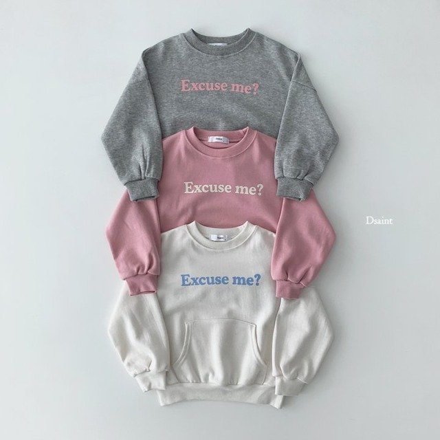 【取寄】dsaint｜excuse sweatshirt｜EXCUSEスウェット｜5-17｜kids&jr｜26 spring