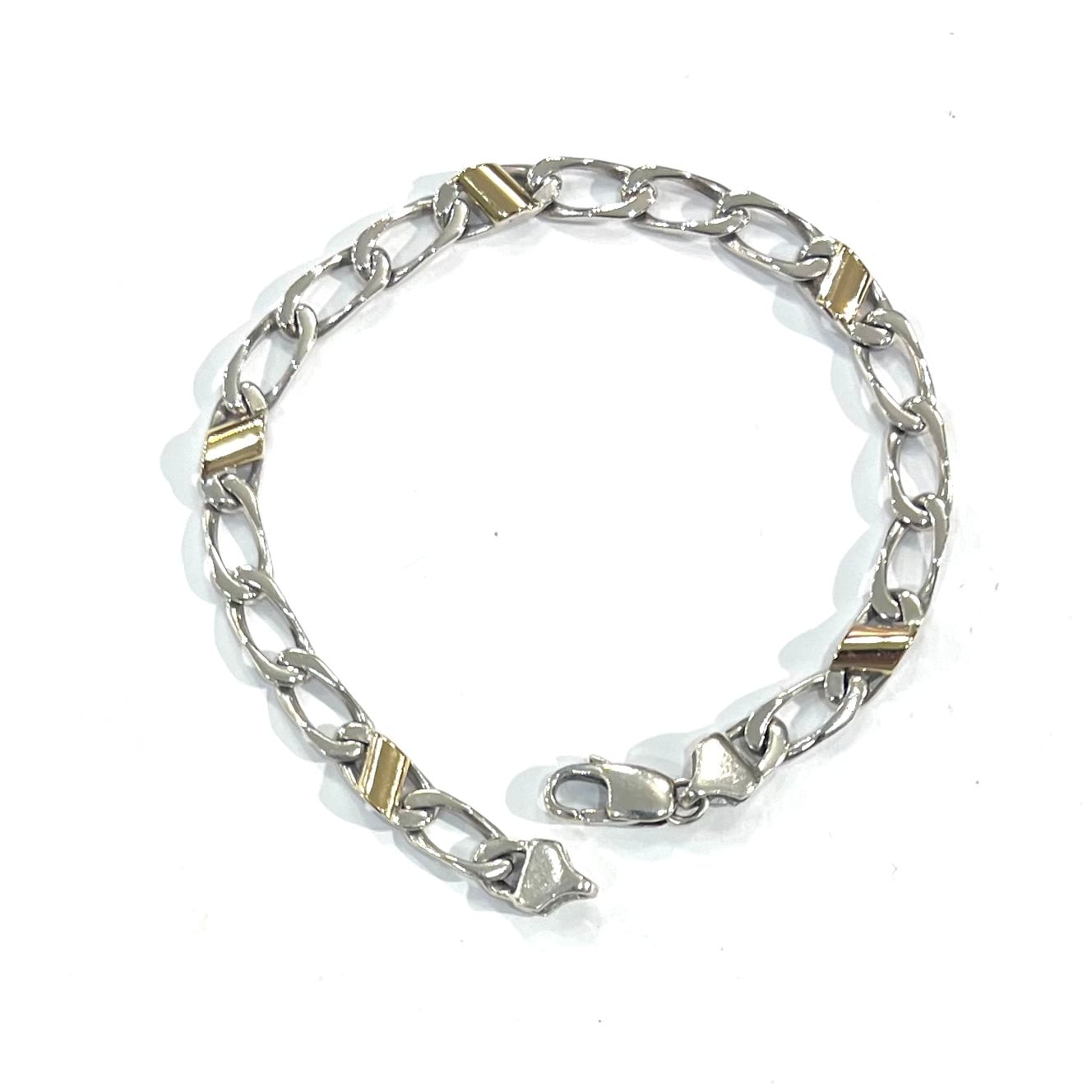 TIFFANY&CO.】 2753 18k コンビカラーブレスレット シルバー925×18KYG