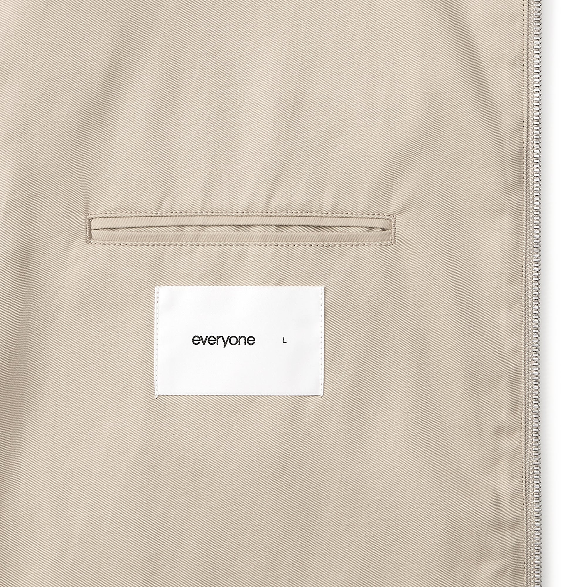 ジャケット・アウター everyone cotton drizzler jacket BEIGE everyone cotton drizzler jacket (BEIGE/BEIGE) | everyone