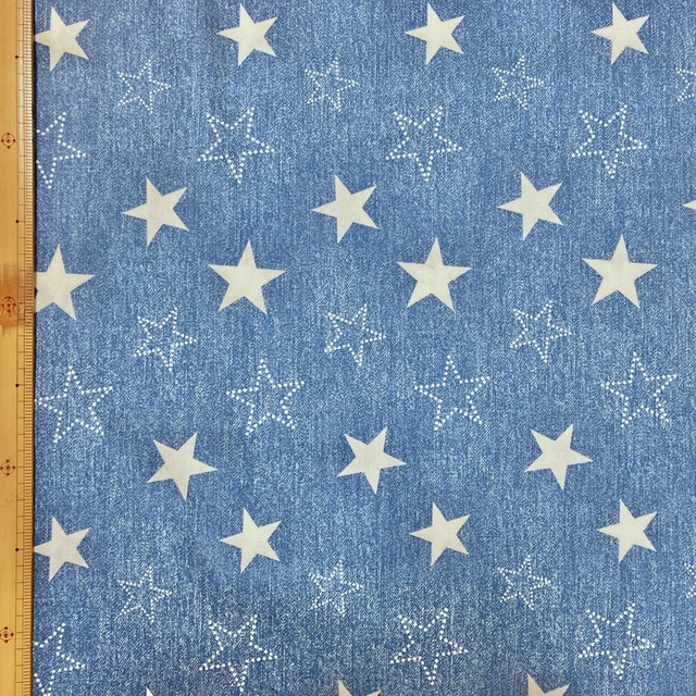 【職人仕立て（セット）】手作りお昼寝敷き布団＋カバー（デニムスター）