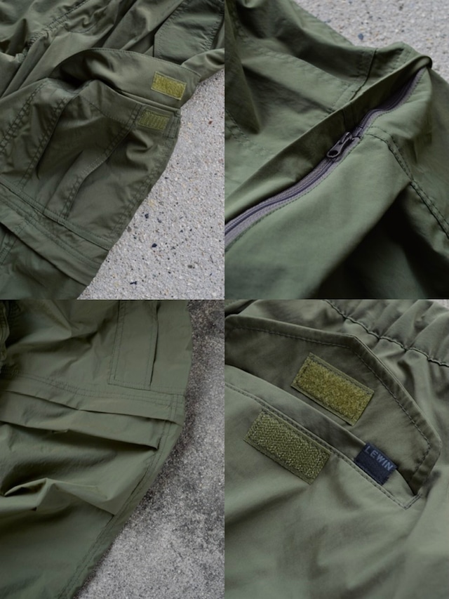 LEWIN M65 NOMAD PANTS Stretch Nylon Cargo 2Way Model Made in Japan レウィン USArmy M65パンツ
