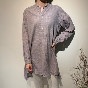 "REMAKE" NO COLLOR CHECK SHIRT