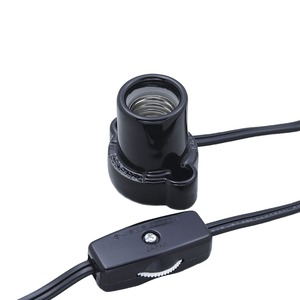 【新着特価】エルパ(ELPA) コード付ソケット 電球 125V 3A E17 約1.5m KP-M1715H(BK)
