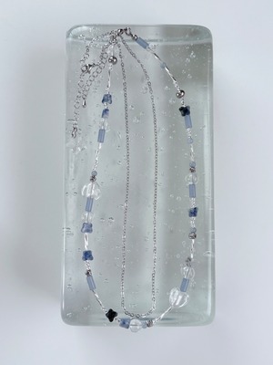 2chain blue necklace