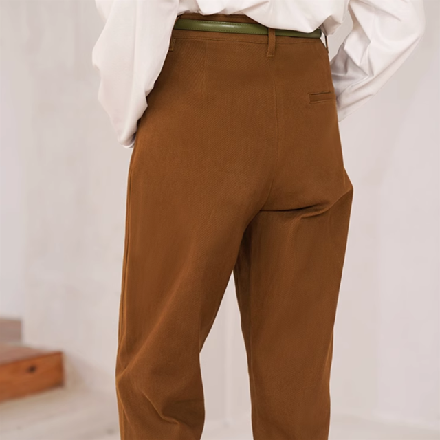 ハイウエストテーパードパンツ　2color　10921