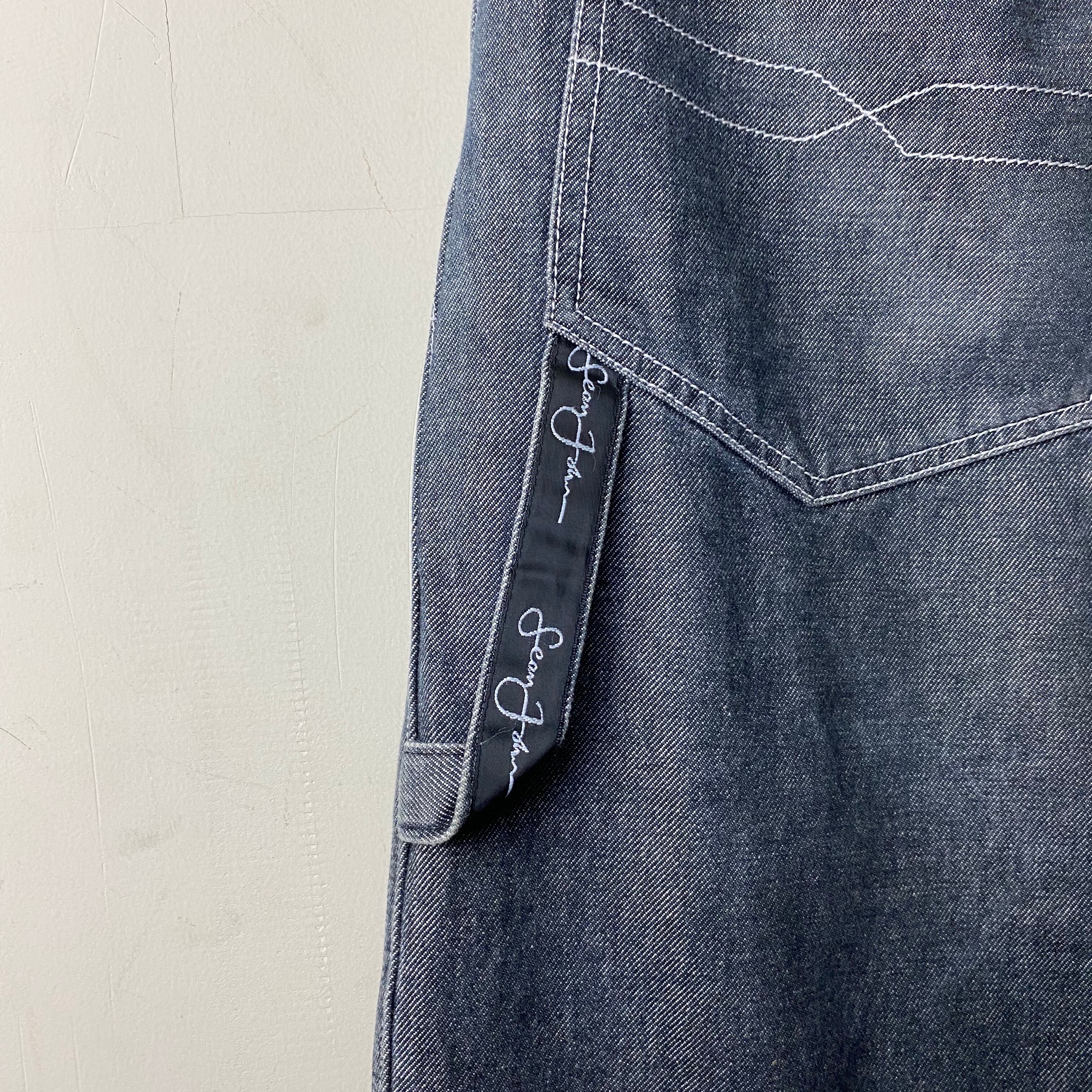 SEAN JOHN logo embroidery design baggy denim pants | NOIR ONLINE