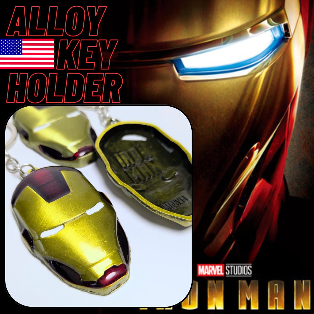 【 Iron Man ( アイアンマン ) 】  アイアンマン合金キーホルダー / パワードスーツ〚アメリカン雑貨 アメトイ〛