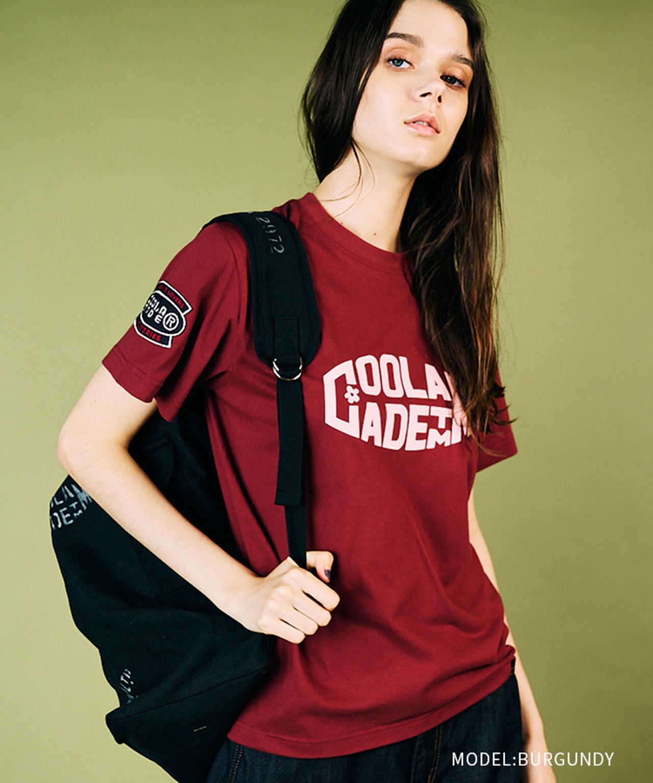 【先行販売】CL TMプリントベーシックTシャツ (BURGUNDY)　CQ-49001