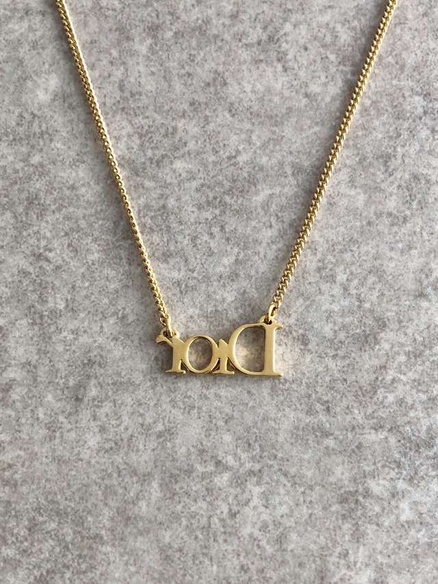 Christian Dior クリスチャン ディオール ネックレス ゴールド DIORロゴ vintage ヴィンテージ オールド jtke47