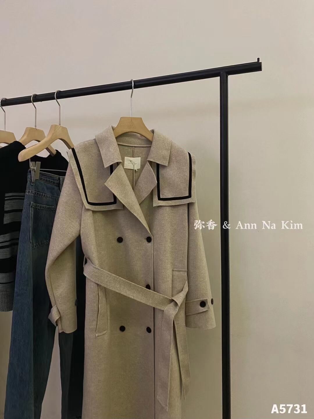 ライン入りコート　AJ33172-635