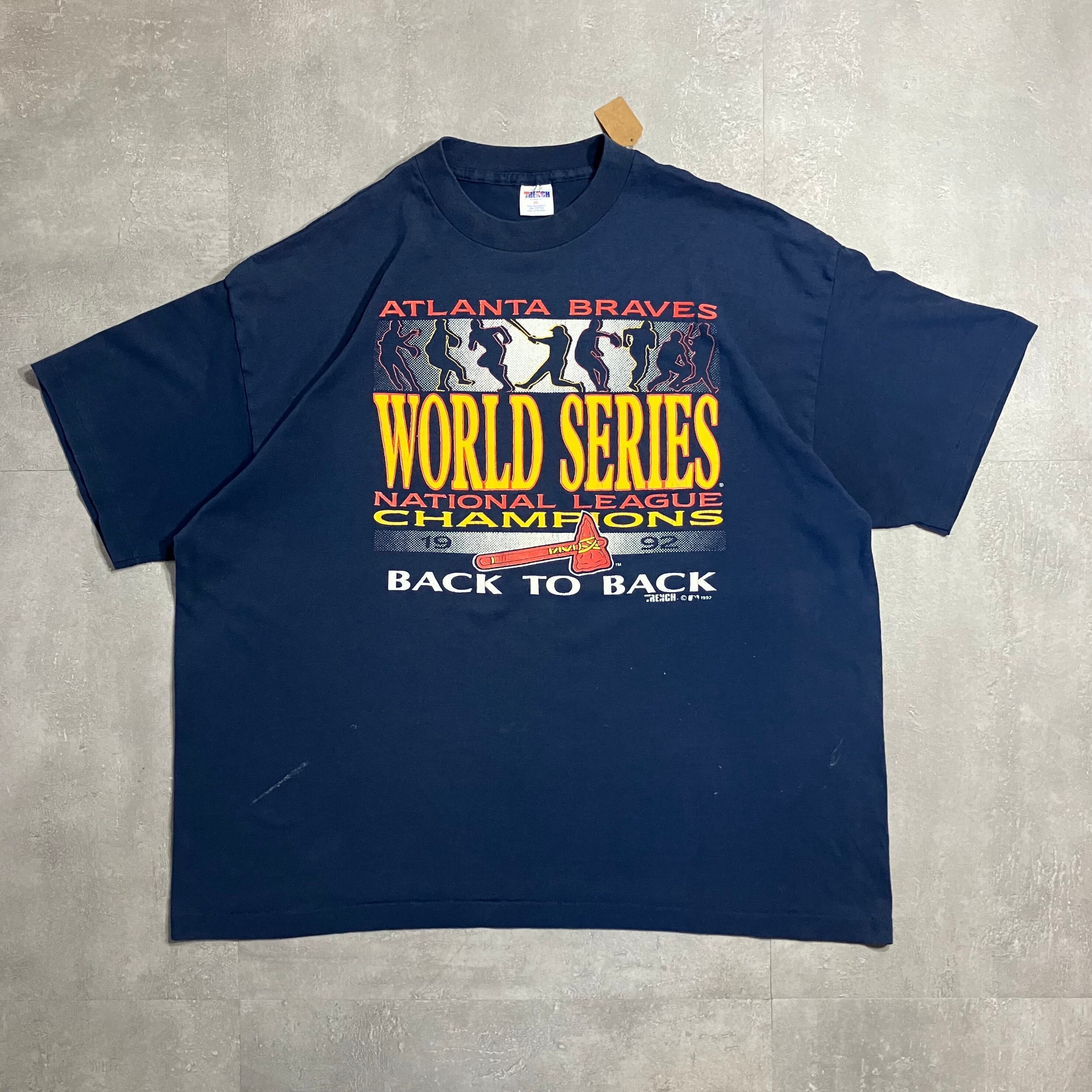 《XXL size》TRENCH MLB 90s usa製 プリントTシャツ シングルステッチ No.3635