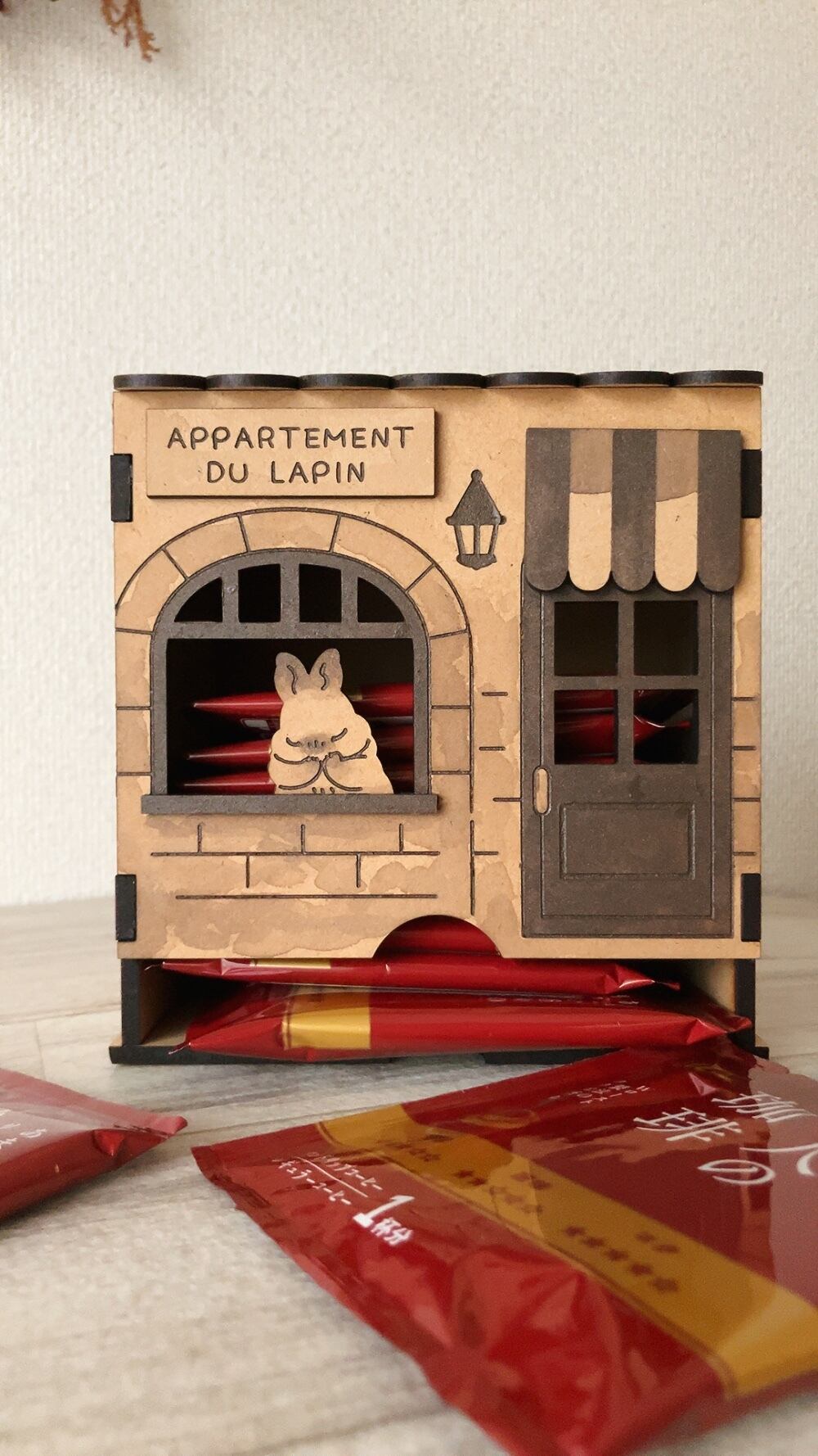 秋のドリップコーヒーストッカー_うさぎ