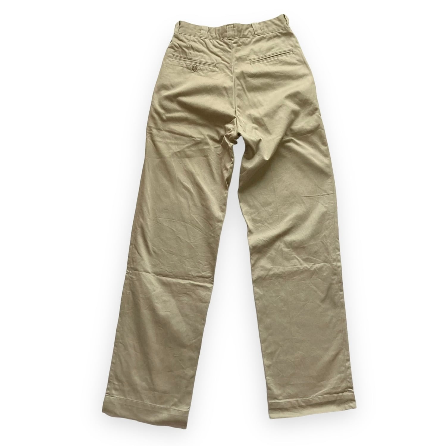 70's US Army Trousers Men's Cotton Uniform Twill 8.2Oz Khaki 70's US Army Trousers Men's Cotton Uniform Twill 8.2Oz Khaki