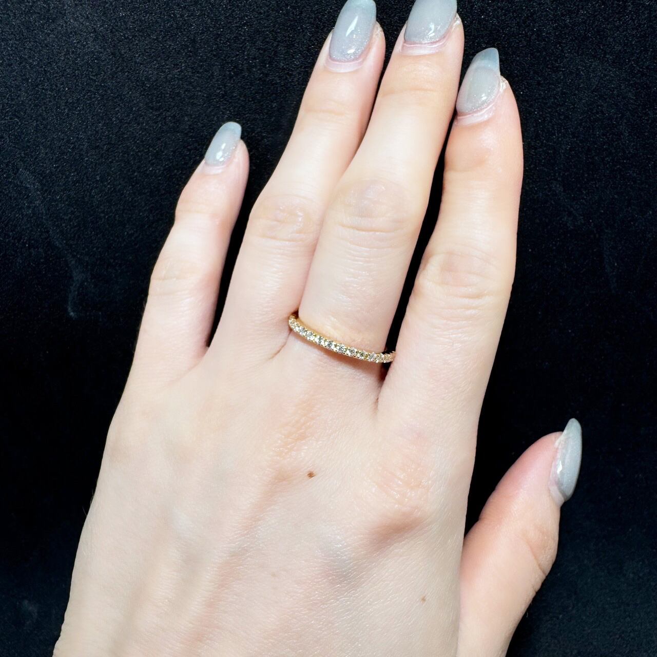 736】 K18YG Ｄ 2.06.ct 3連 フルエタニティ 鑑別 13.5号 jdr0104-1a.jpg