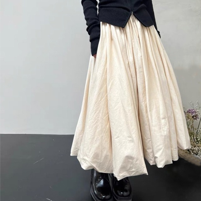 balloon long skirt　10373