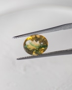 バフトップオーバルカット10×8mm #645【硝子の宝石】箔入