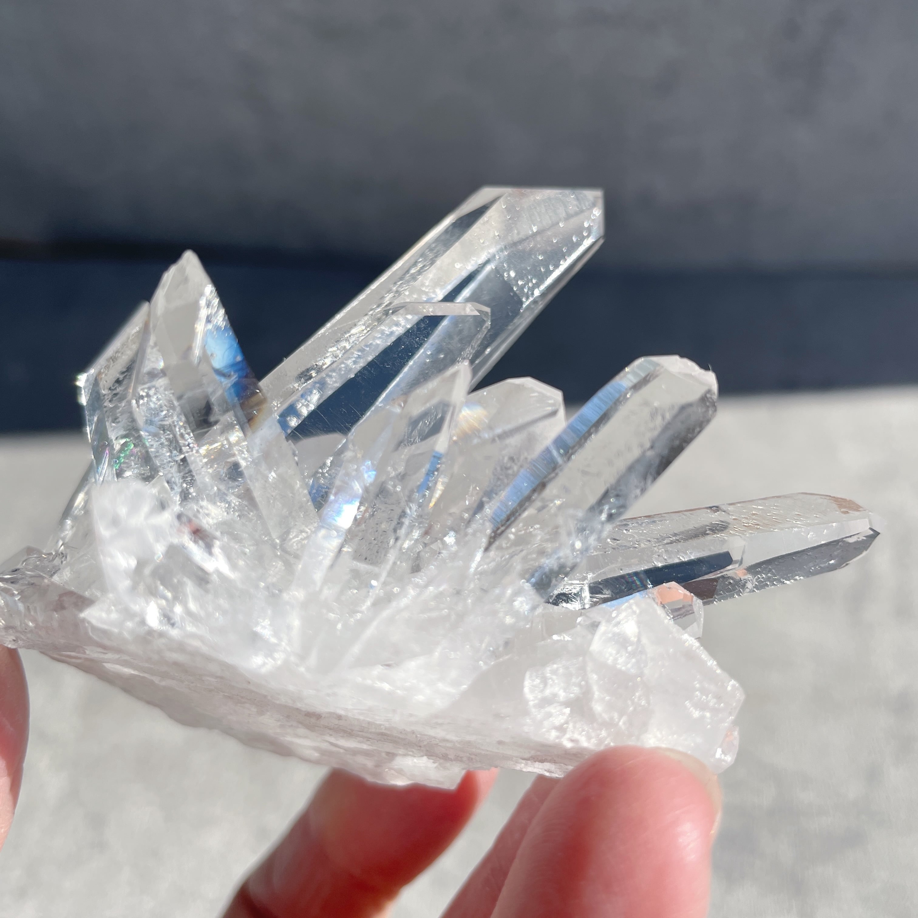 ゼコ産水晶 クリアクォーツクラスター66◇スターブラリークォーツ