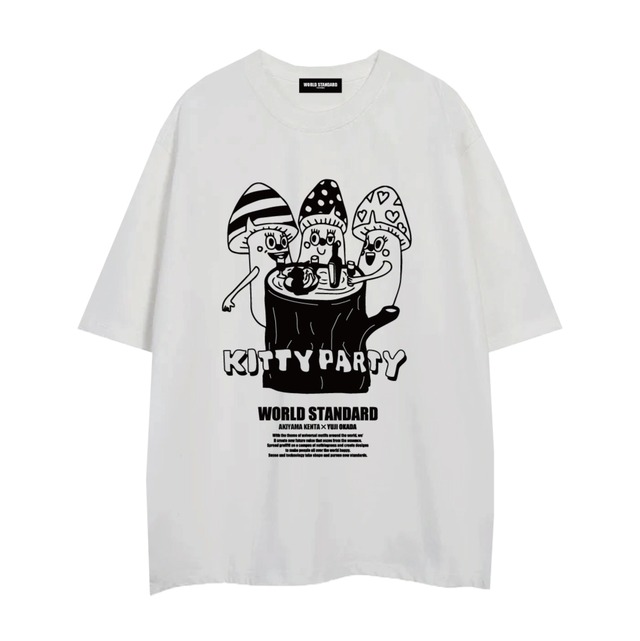 【数量限定】WORLD STANDARD×アキナ秋山コラボクルーネックプリントTシャツ/WSHT-072