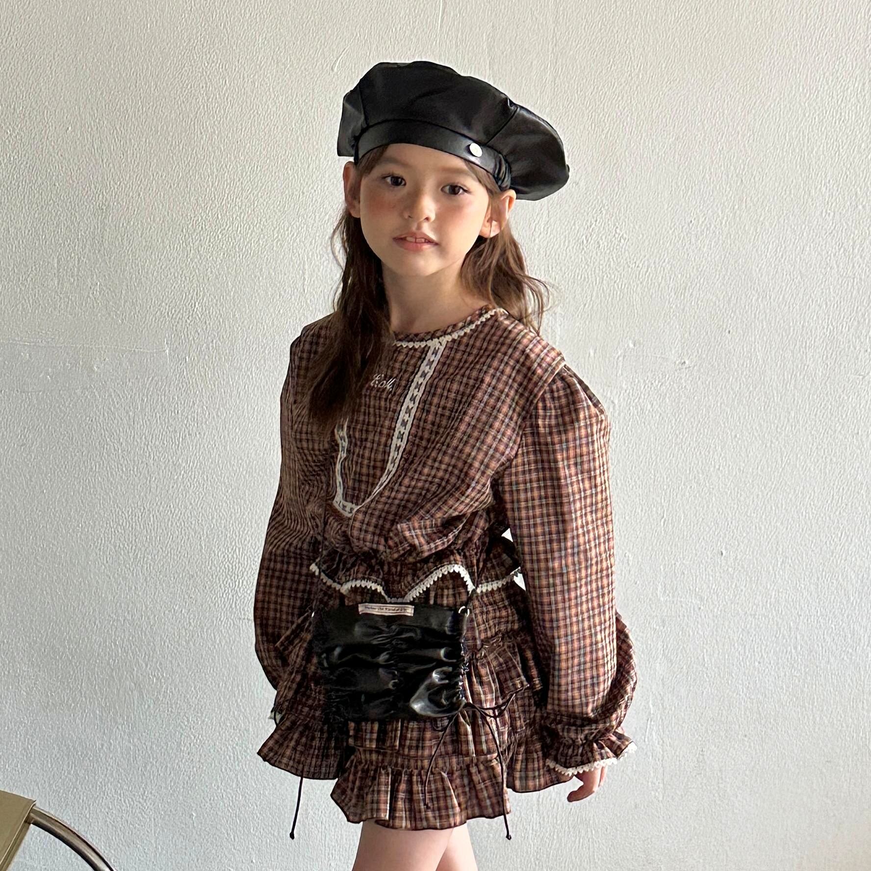 «Sold out»«ジュニアサイズあり»«elly molly» オルセンブラウス 2colors