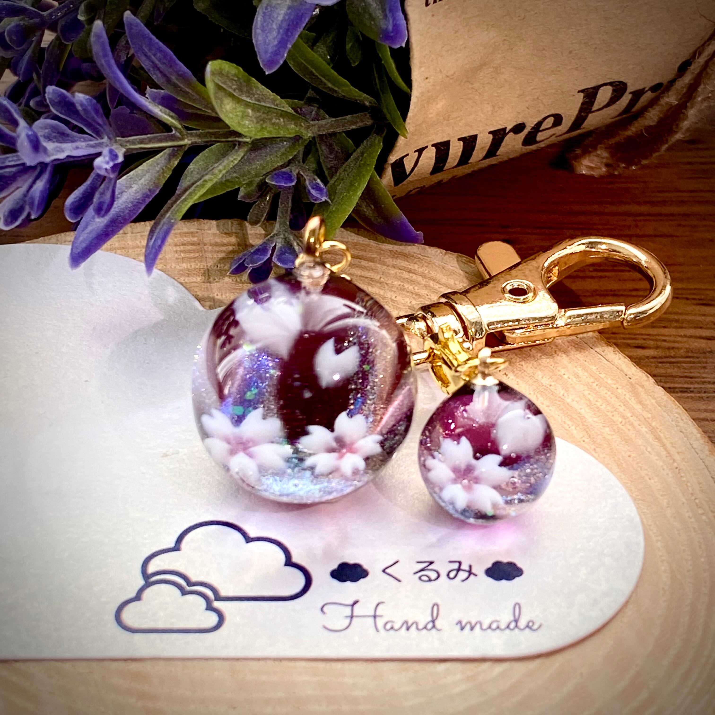 バックチャーム まん丸 桜 20mm d B級品