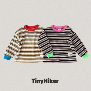 【2点送料無料】«予約»«TinyHiker» キャンディボーダートップス 2colors